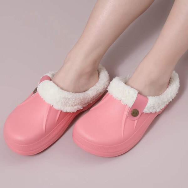 Chaussons Sabots Fourrés Femme