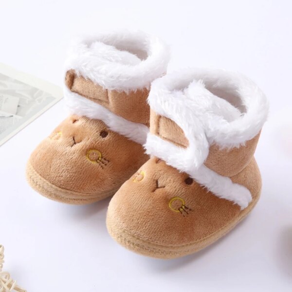 Chausson Bébé Fourré Beige