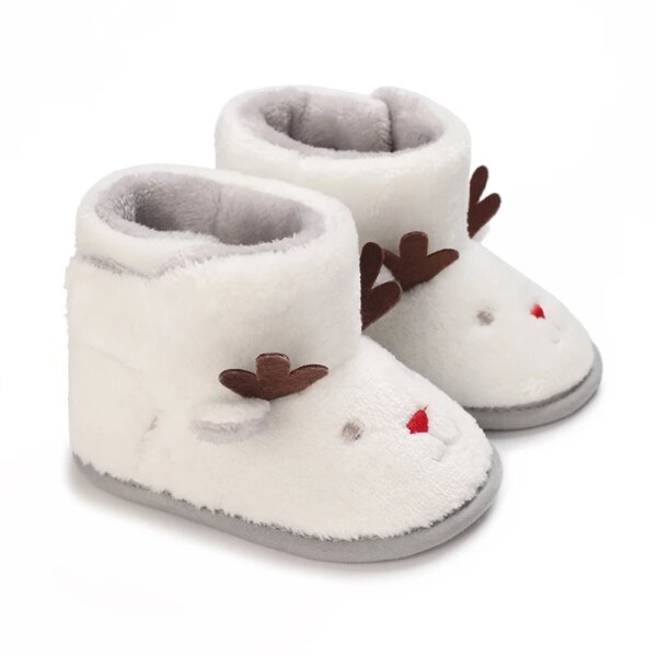 Chaussons Bébé Fourrés Noël