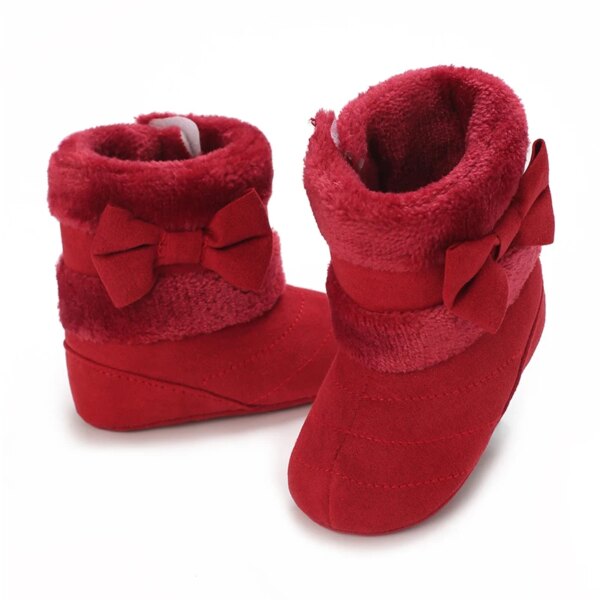 Chaussons Bébé Fourrés Noël