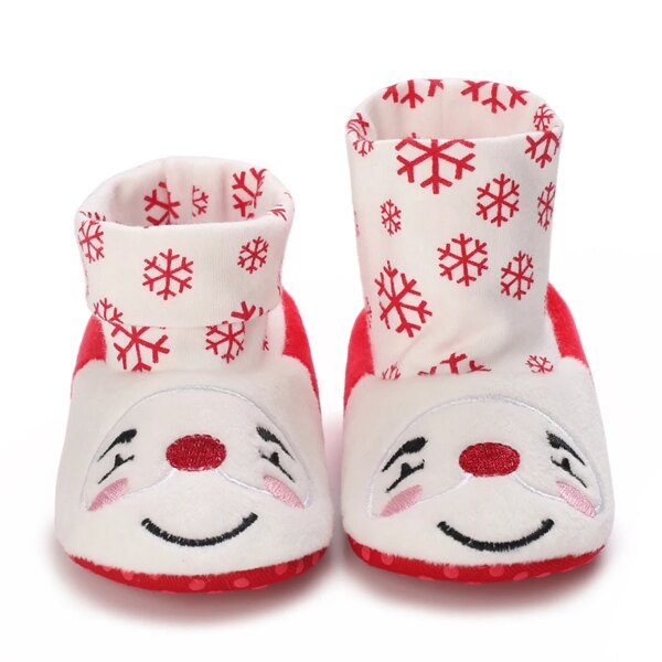 Chaussons Bébé Fourrés Noël