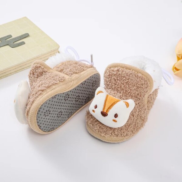 Chaussons Fourrés Animaux Bébé