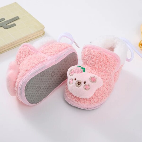 Chaussons Fourrés Animaux Bébé