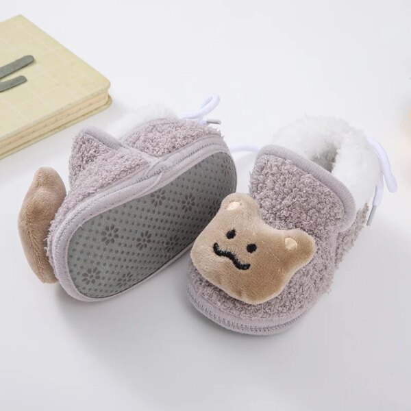 Chaussons Fourrés Animaux Bébé