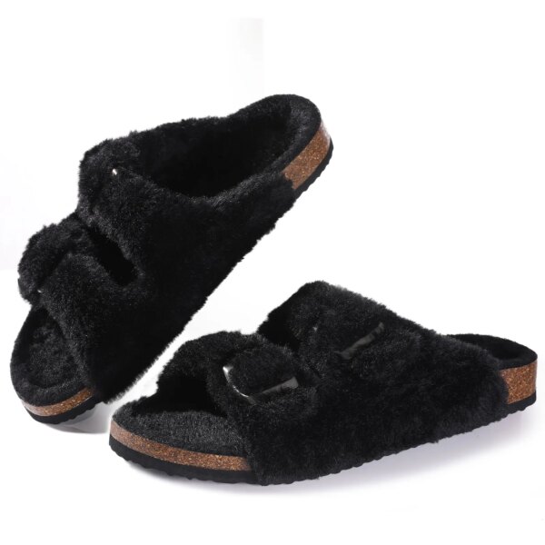 Mules Moumoute Laine pour Femme