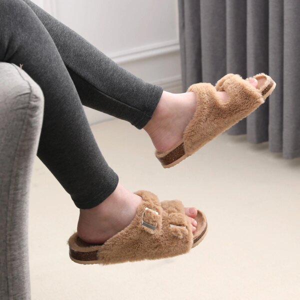 Mules Moumoute Laine pour Femme