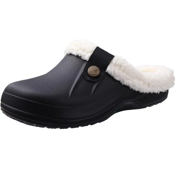 Crocs Fourrure Polaire Noir