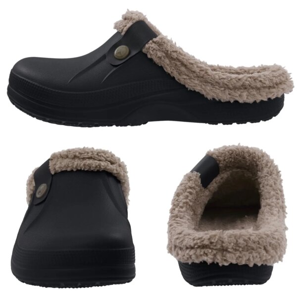 Sabot Crocs Fourrés en Fourrure pour Femme