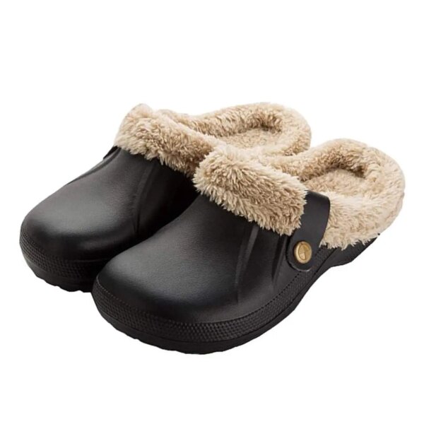 Sabot Crocs Fourrés en Fourrure pour Femme