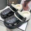 Crocs Plateforme Fourrée Fourrure pour Adultes