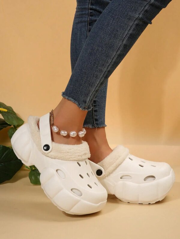 Crocs Fourrés Moumoute Femme pas cher