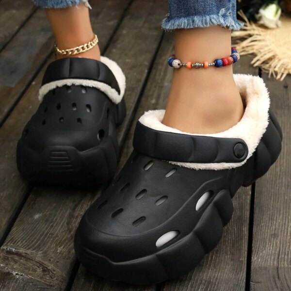 Crocs Fourrés Moumoute Femme pas cher