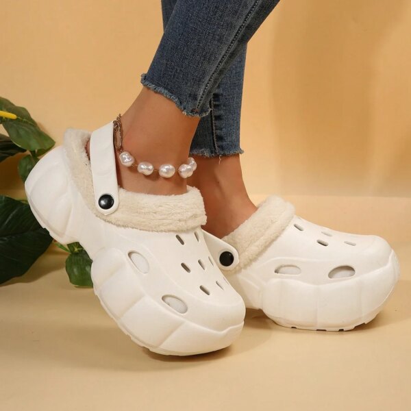 Crocs Fourrés Moumoute Femme pas cher