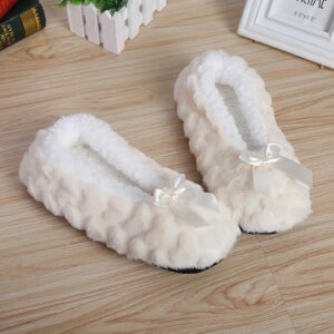 Chaussons Souple Peluche Fourrés Femme