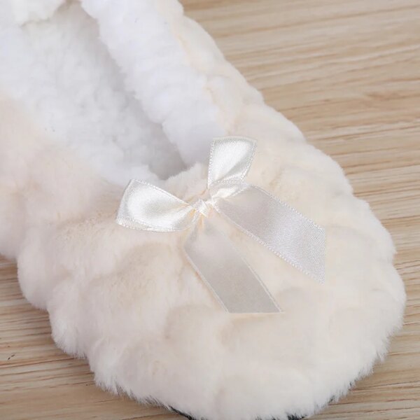 Chaussons Souple Peluche Fourrés Femme